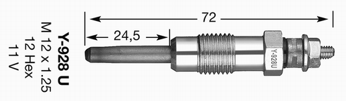 Bougie de préchauffage D-Power 29